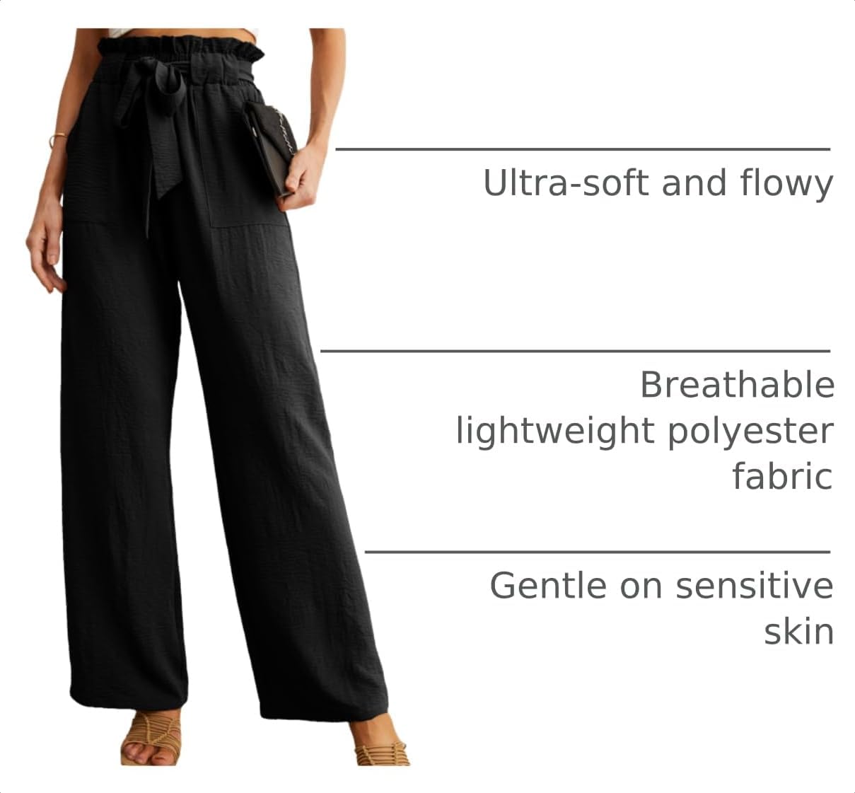 Women High Waist Wide Leg Pants - Image 4