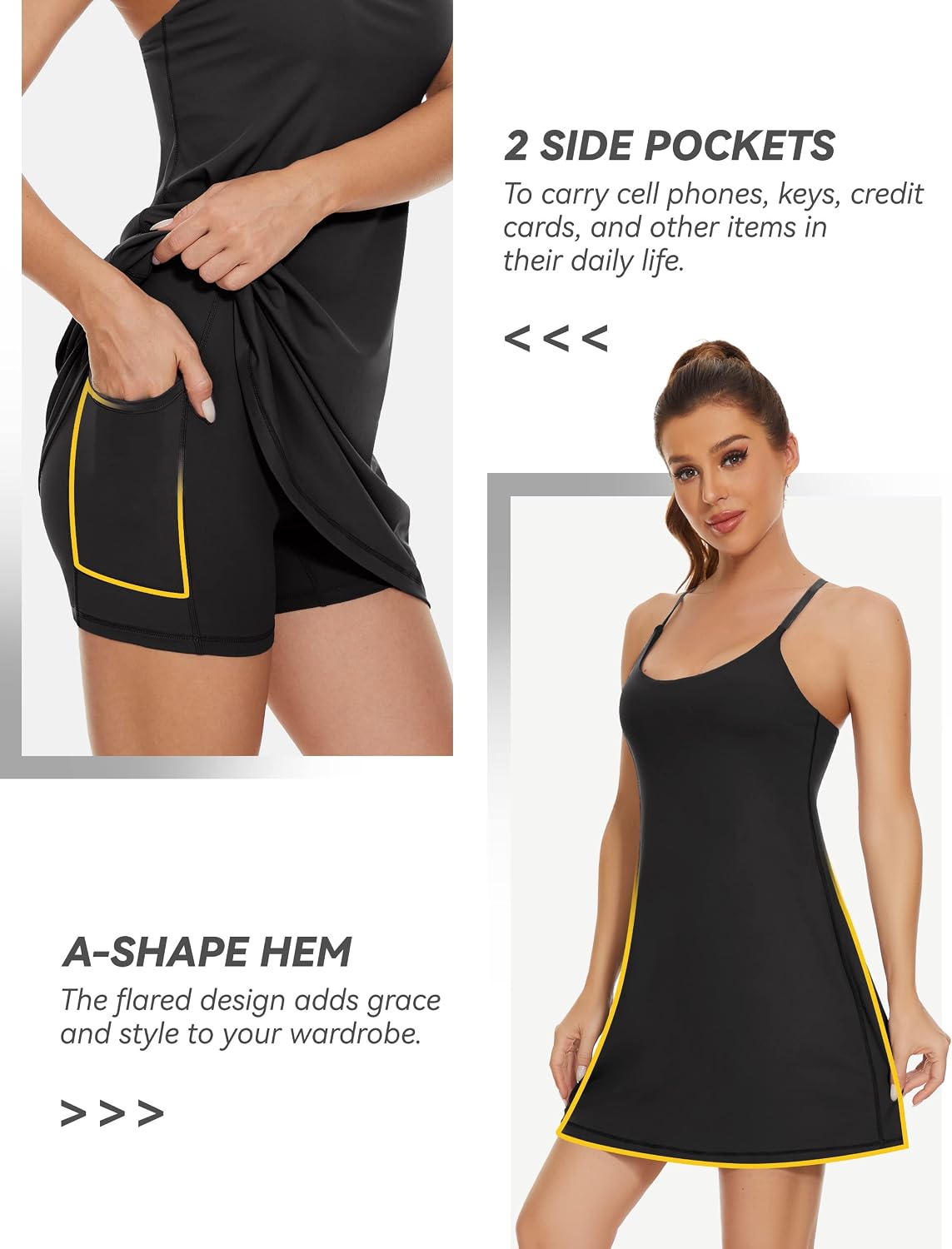 Women's Athletic Tennis Dress 2-in-1 - Image 5