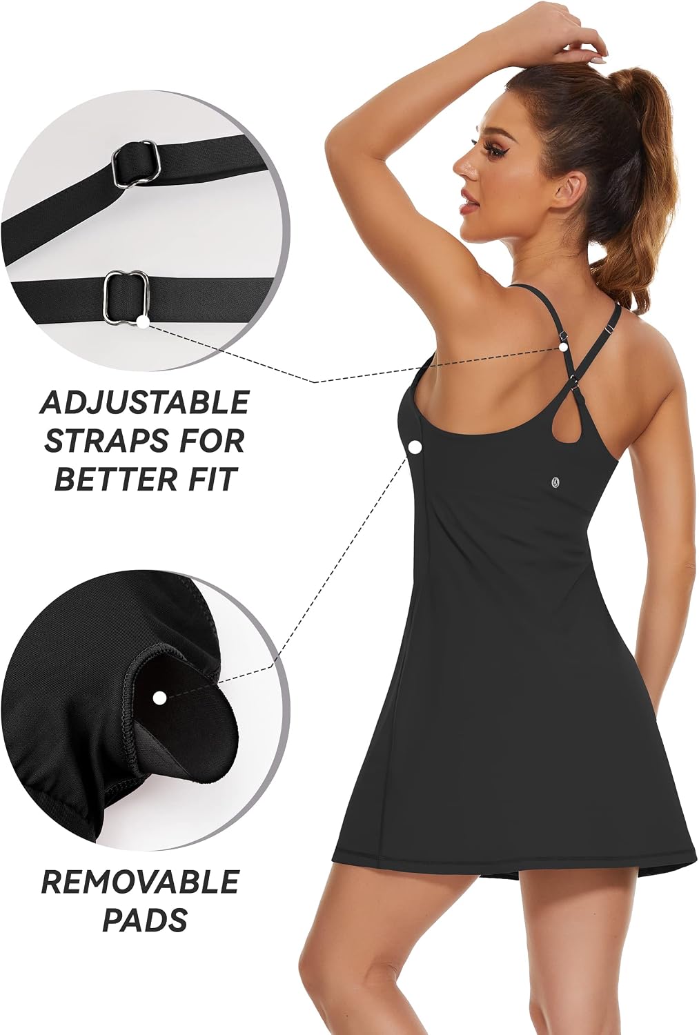 Women's Athletic Tennis Dress 2-in-1 - Image 3