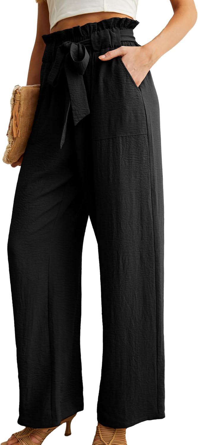 Women High Waist Wide Leg Pants - Image 2