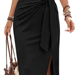 Sleeveless V-Neck Summer Midi Dress