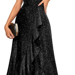 Sequin Formal Evening Gown for Women