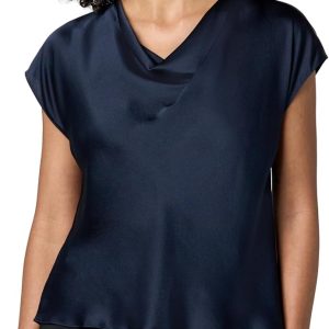 Cowl Neck Sleeveless Blouse