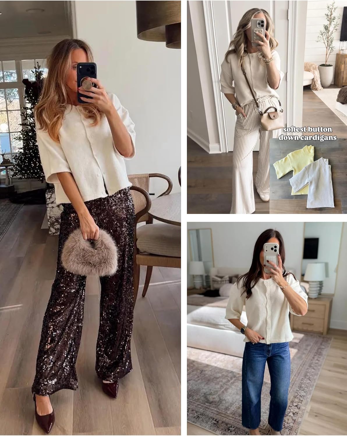 Women Lightweight Cropped Cardigan Knit - Image 5